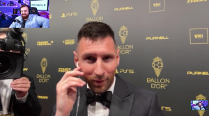VIDEO| Messi arremete "irónicamente" contra Ibai en gala del Balón de Oro: "No te voy a contestar más"