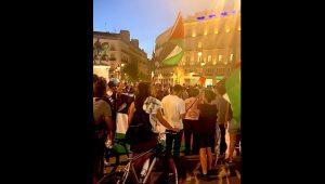 VIDEO| En medio de la guerra manifestantes se dan cita en Madrid para apoyar a Palestina