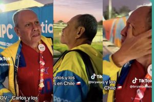 VIDEO | Panamericanos: Periodista colombiano se emociona hasta las lágrimas con atardecer de Santiago