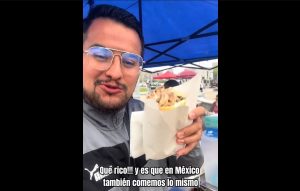 VIDEO| Mexicano es viral por su efusiva reacción al probar un "sándwich de potito" en Chile