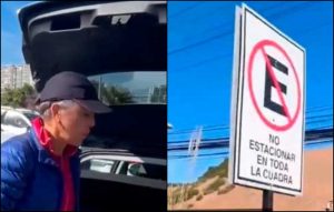 VIDEO| Sólo en Chile: Encaran a jueza por estacionarse en zona prohibida y lanza absurda excusa