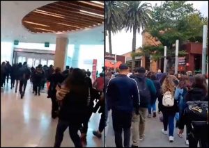 VIDEO| “Hubo histeria colectiva”: Registran pánico de clientes tras detonación en mall de Concepción