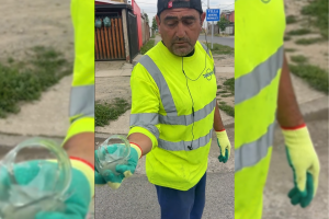 VIDEO| “Somos humanos”: Recolector de basura pide cuidado al desechar vidrios rotos