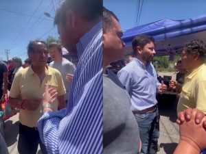 "Váyanse a hue...": Carter es agredido durante campaña por el A Favor en Rancagua