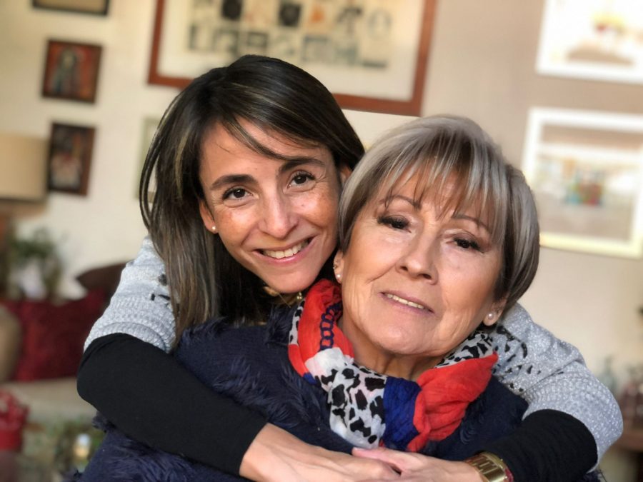 Carmen Paz y su madre.
