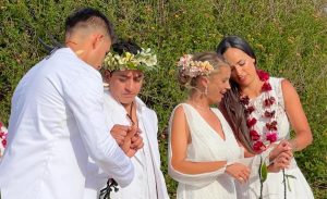 VIDEO| El particular rito que marcó la boda de Fernando Godoy y Ornella Dalbosco en Rapa Nui
