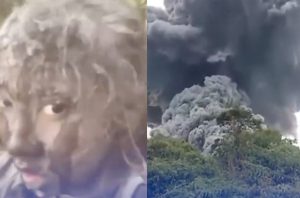 VIDEO| Joven graba impactante video luego de sobrevivir a erupción de volcán en Indonesia