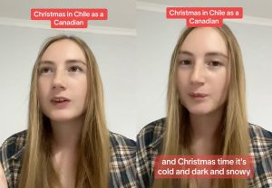 VIDEO| Canadiense evalúa la Navidad en Chile: "Es muy rara"