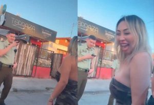VIDEO| Polémica: Carabineros sigue a Naya Fácil en patrulla sólo para pedirle una foto