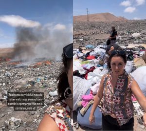 VIDEO| Develan los vertederos de ropa y quemas constantes que asolan aún el desierto