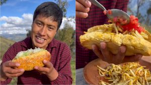 VIDEO| Peruano crea "completo chileno" y es duramente criticado: "Con papas fritas y queso"