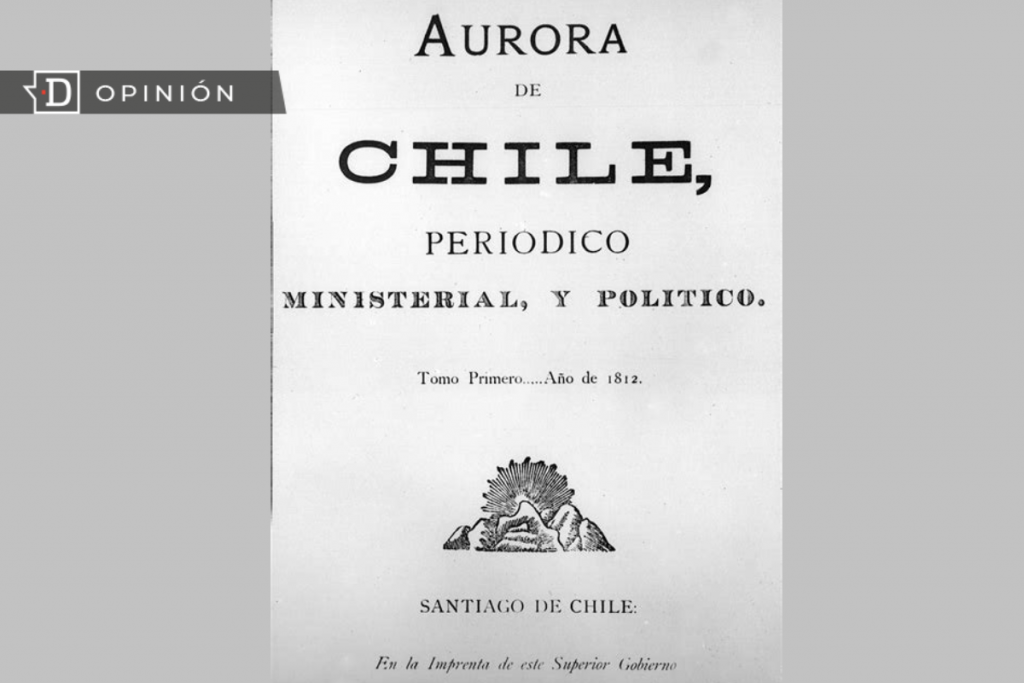 Creación del periódico La Aurora de Chile