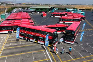 Buses de dos pisos de Santiago 2023 se suman a nuevo recorrido Cerro Navia-Lo Barnechea