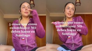 VIDEO| Colombiana menciona 5 cosas que sus compatriotas no pueden hacer en Santiago: "Acá no se puede"