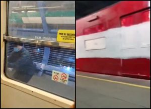 VIDEO| Grave ataque al Metro de Santiago: Encapuchados encierran pasajeros para rayar