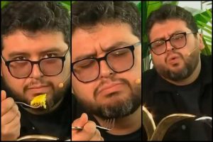 VIDEO| “Más rico que en el motel”: Chistosas caras de Luis Slimming al comer pastel de choclos