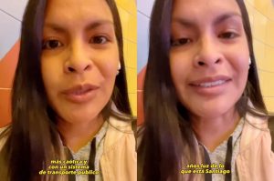 VIDEO| Tiktoker peruana se sorprende tras ver el Metro de Santiago: "Lima está a años luz"