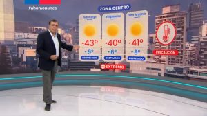 Iván Torres simula cómo será un pronóstico del tiempo en 25 años en Chile sin acción climática