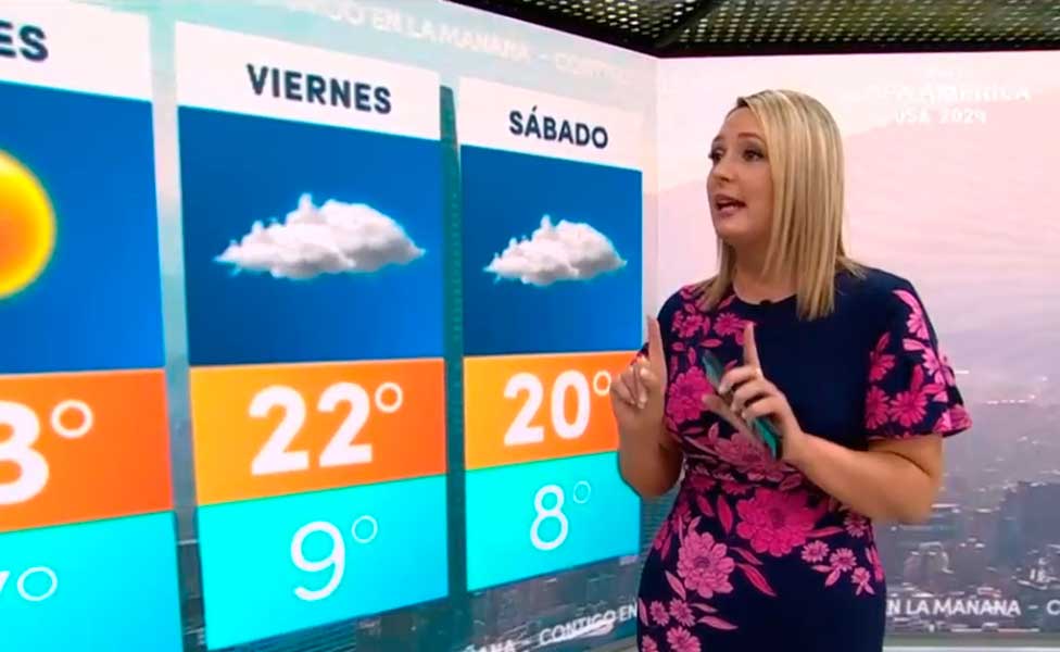 VIDEO| Allison Göhler confirma lluvia en Santiago: “El domingo podríamos comer sopaipillas”