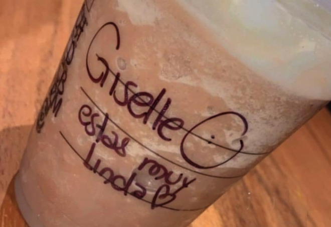 «Giselle estás muy linda»: Mujer acusa a barista de Starbucks de acosarla por mensaje en su vaso