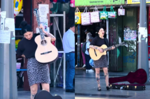 VIDEO| Mon Laferte sorprende cantando en calle de Antofagasta: "Nadie me reconocía"