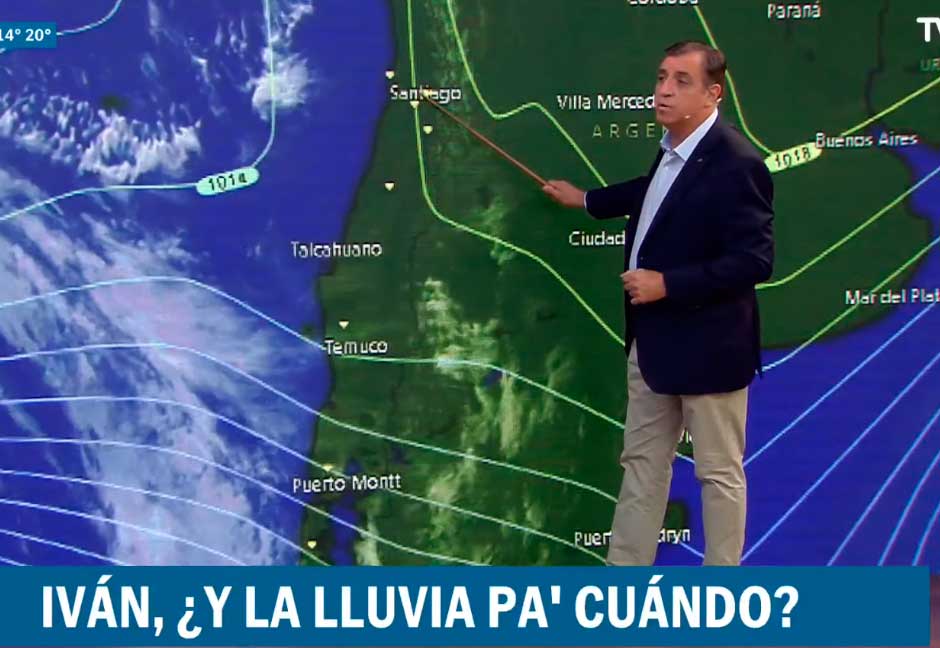 VIDEO| Iván Torres y posibilidad de lluvia en Santiago: “Al menos en una semana no se ve nada”