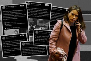 El historial de tweets de Joanna Pérez (Demócratas) en que criticaba a sus aliados de derecha
