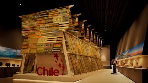 Eligen manto gigante hecho por 200 tejedoras como stand chileno en Exposición Universal 2025