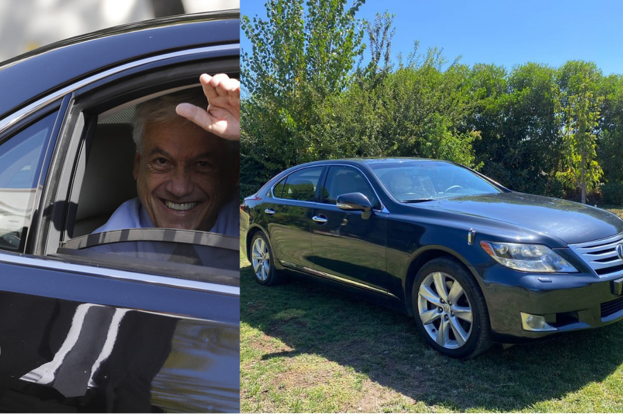 Ponen a la venta en Facebook el lujoso Lexus de Piñera: «Auto con historia presidencial»