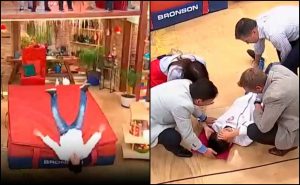 VIDEO| Así fue la caída de Yuhui Lee en matinal de Canal 13: Habrá millonaria multa