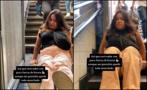 VIDEO| Joven en silla de ruedas denuncia cómo debe arrastrarse en Metro por ascensor malo