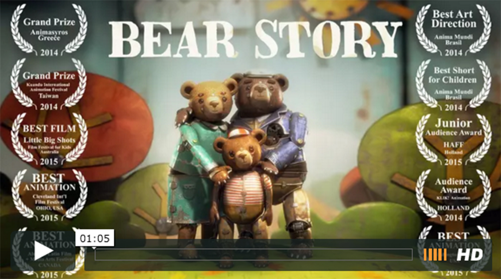 Historia de un Oso: El corto chileno de animación que puede ganar un Oscar