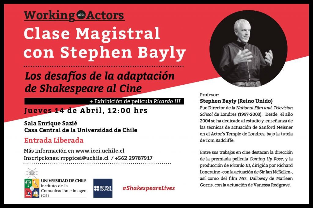 El cineasta inglés Stephen Bayly impartirá charla gratuita en Universidad de Chile