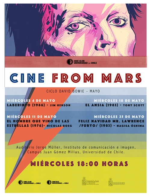 Cine Club de la U de Chile iniciará ciclo dedicado a David Bowie