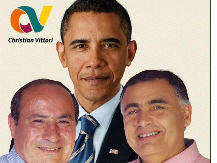 Candidato a concejal por Maipú se photoshopeó con Obama porque lo asimila «con un dirigente social»
