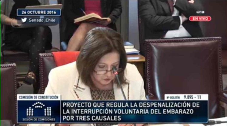 REDES| Critican a Soledad Alvear por decir en el Senado que “el aborto no puede ser más machista”