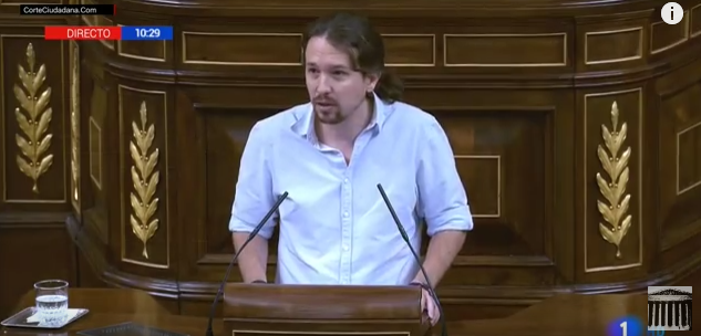 VIDEO| El genial discurso de Pablo Iglesias en España: «Hay más delincuentes en esta Cámara que ahí afuera»