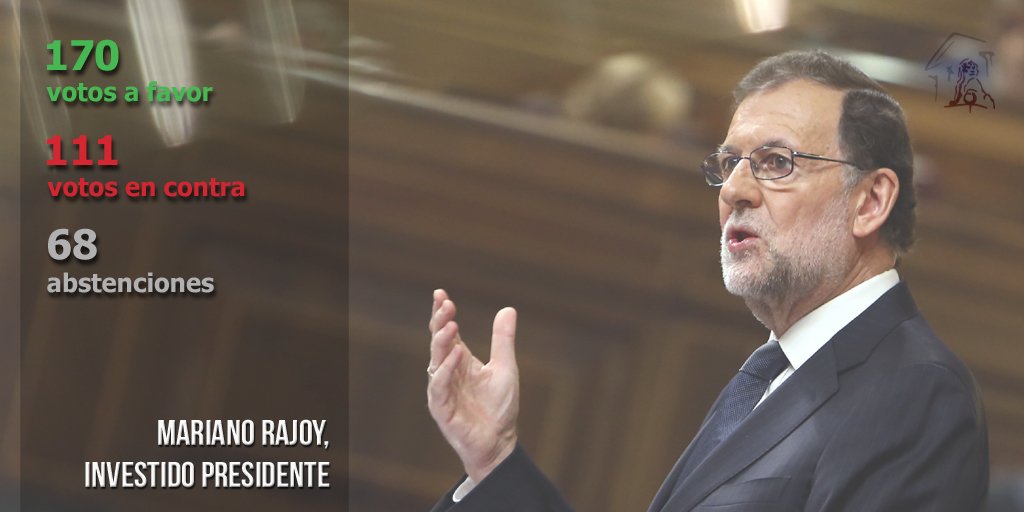 España: Rajoy es investido presidente y el congreso es rodeado por manifestantes en su contra