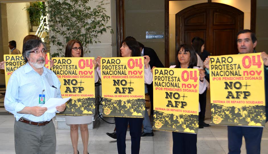 Trabajadores del Congreso apoyan el paro del 4 de noviembre NO+AFP