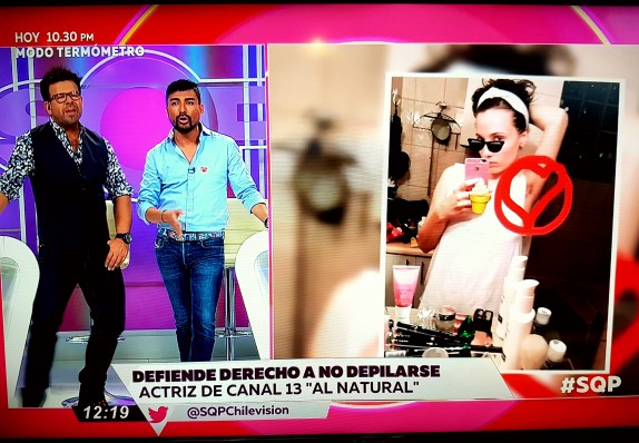 Panelista de SQP afirmó en pantalla que «vomitó» al ver imagen de actriz chilena que no se depila