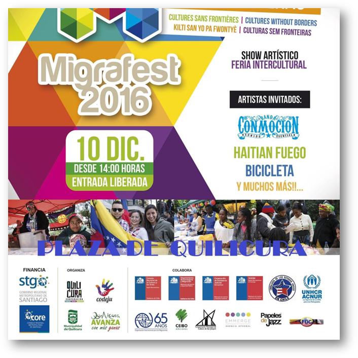 Migrafest 2016: El evento que reúne lo mejor de la cultura migrante en Quilicura