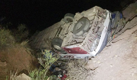 Grave accidente en ruta Iquique-Oruro deja 13 fallecidos