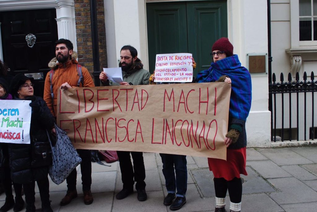 FOTOS| La manifestación en Londres para la liberación de la Machi Francisca Linconao