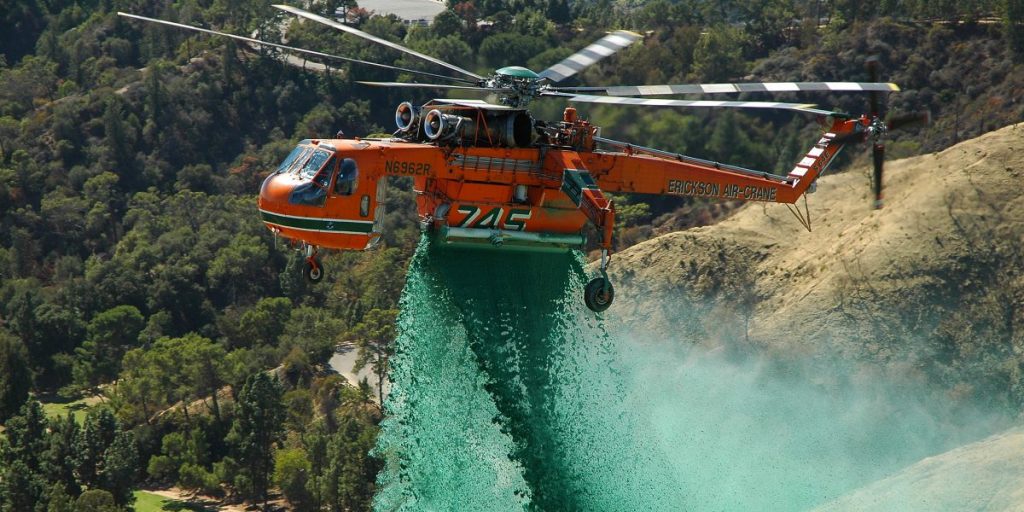 El helicóptero «Elvis» iniciará labores para combatir fuego en Concepción
