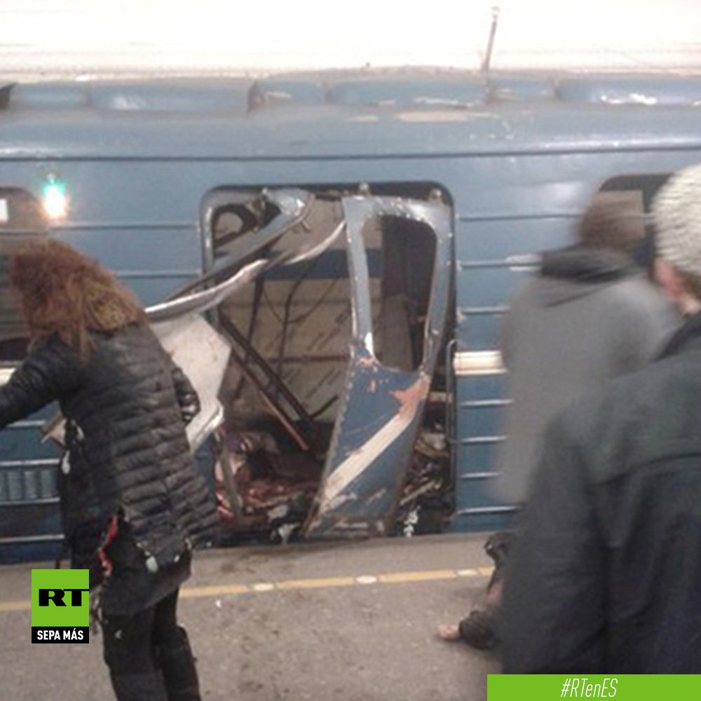 Rusia: Diez muertos y más de 50 heridos tras explosiones en el metro de San Petersburgo