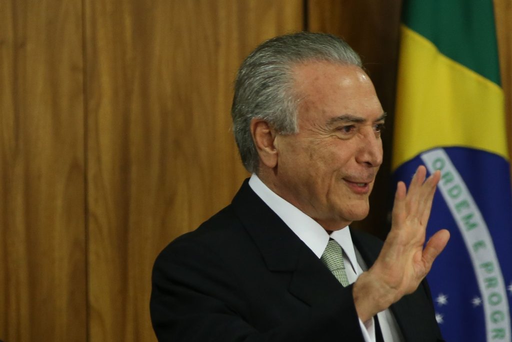 Fiscalía General de Brasil denuncia a presidente Michel Temer por corrupción