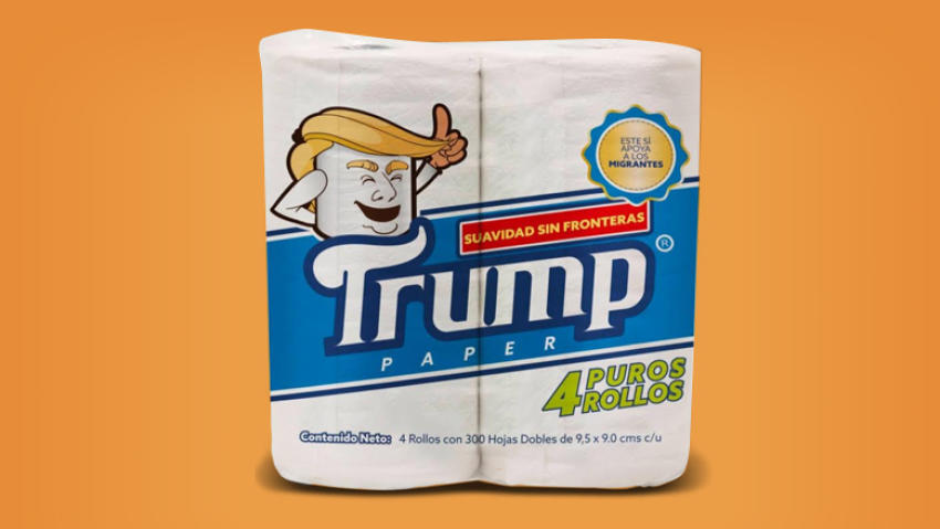 Confort «Trump», la nueva marca de papel higiénico que llega al mercado mexicano