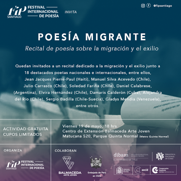 “Poemas migrantes”: Llega a Chile uno de los más importantes festivales de poesía