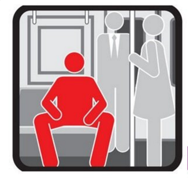 La campaña feminista para acabar con la conducta machista del «manspreading» en el Metro