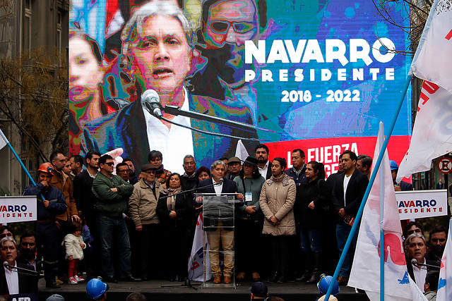 Alejandro Navarro inscribió candidatura presidencial y prometió crear un Ministerio del Mar y otro del Adulto Mayor